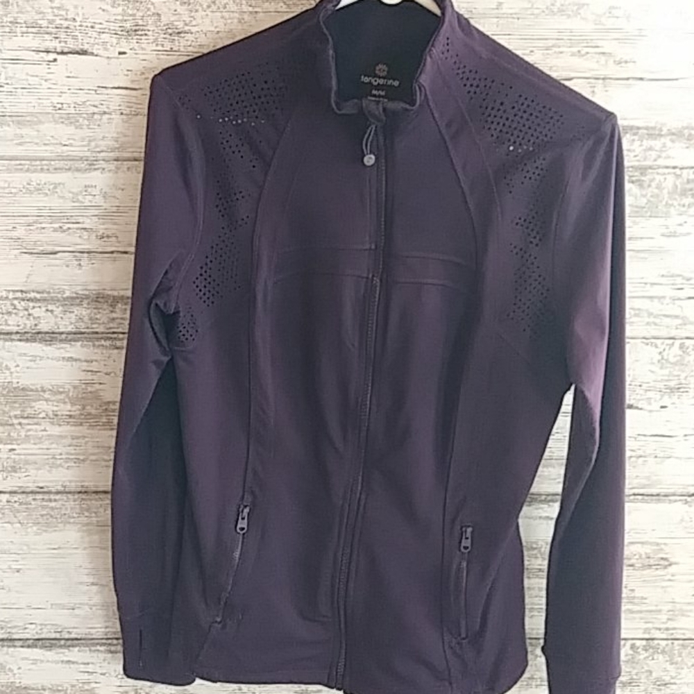 Tangerine zip up jacket